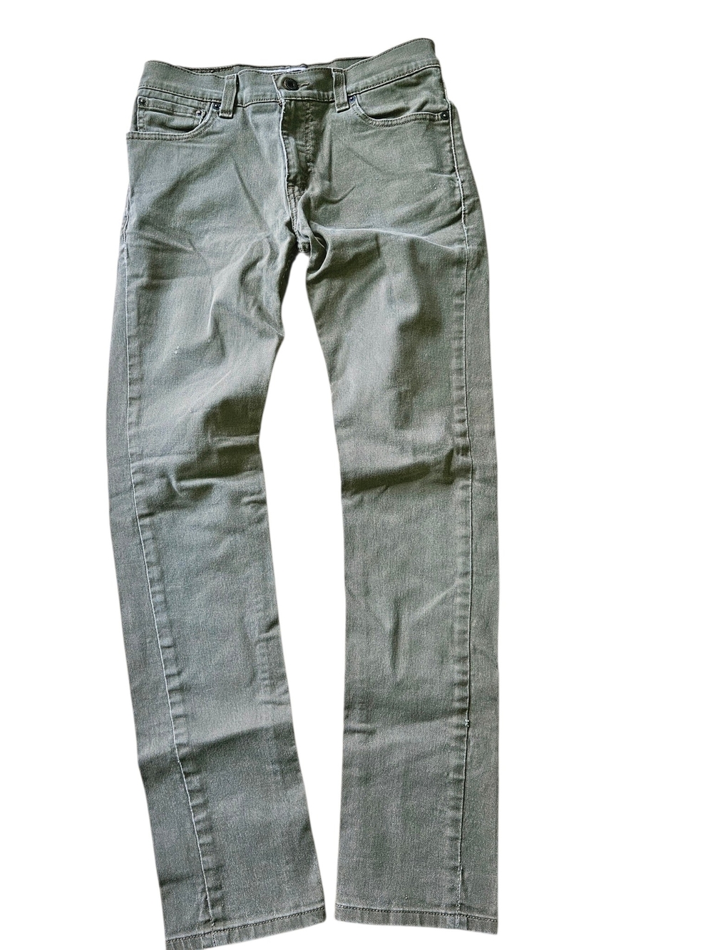 Levi’s 510 Super Skinny Jeans Men’s 31x32 Olive Green Canvas Denim Made in Mexic